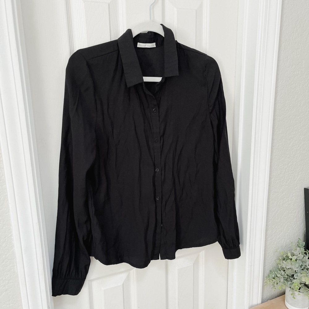 Classic Black button down